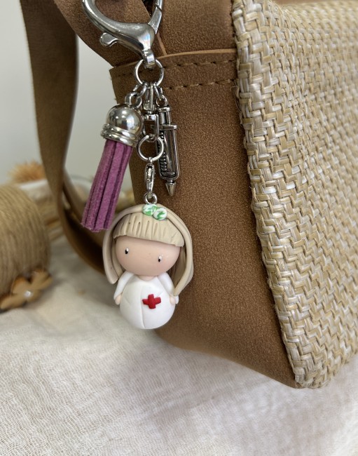 Petite Voyageuse-Angèle (la bienveillante)... Bijou de sac