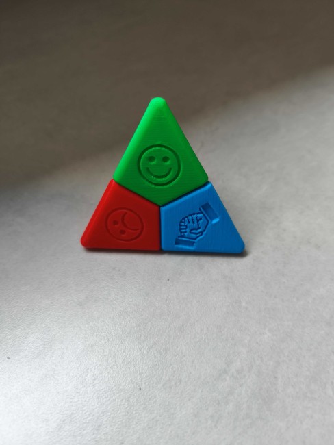 tetra'aide pointe verte solide imprimé en 3d