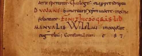 Extrait du manuscrit du Liber Manualis Wilelmi  de Dhuoda Bibliothèque du Carré d'Art de Nîmes