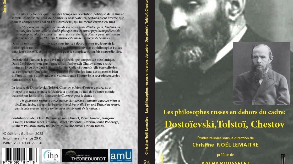 Couverture Les philosophes russes en dehors du cadre : Dostoïevsk, Tolstoï, Chestovi