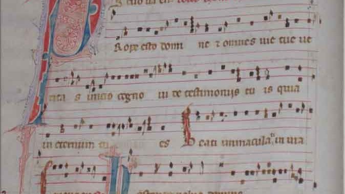 Narbonne Trésor de la cathédrale ms 9 f 6v Graduel