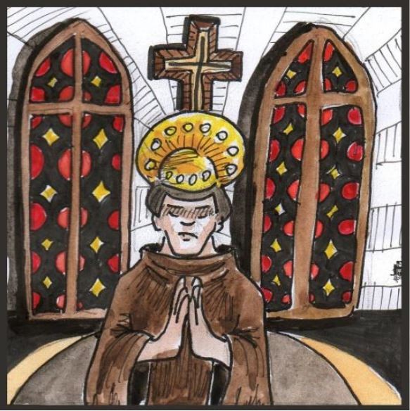 Saint Guilhem moine à Gellone