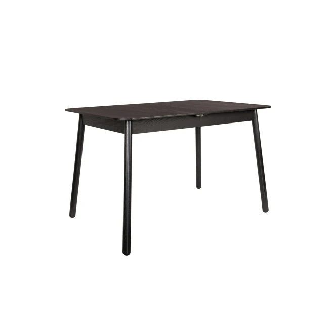 Table de repas Glimps 120/162x80 noir — Vue du produit 3 Table de repas Glimps 120/162x80 noir. Vue du produit 3.