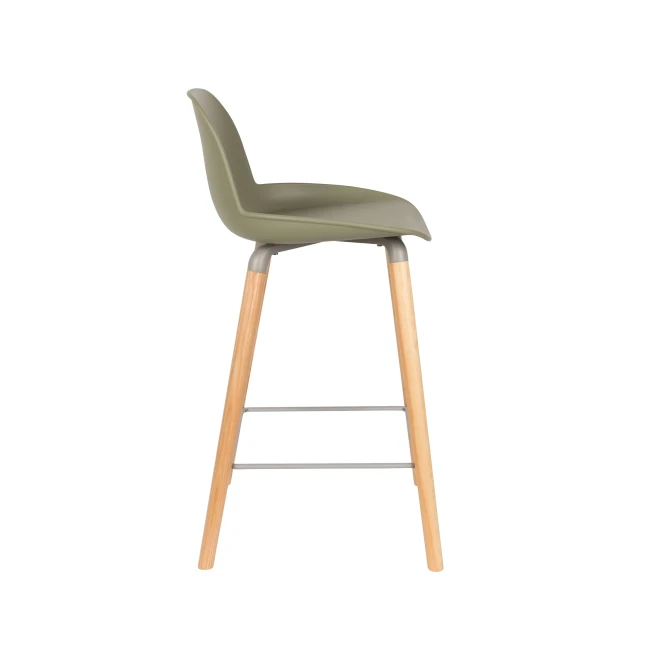 Lot de 2 tabourets de comptoir Albert Kuip 65 cm vert — Zuiver. Vue du produit 3.