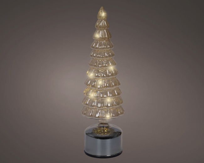 Micro LED figurine tournante verre effet flash intérieur