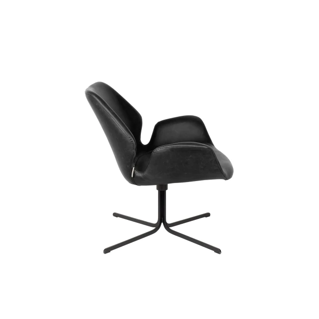 Fauteuil Nikki entièrement noir — Vue du produit 4 Fauteuil Nikki entièrement noir. Vue du produit 4.