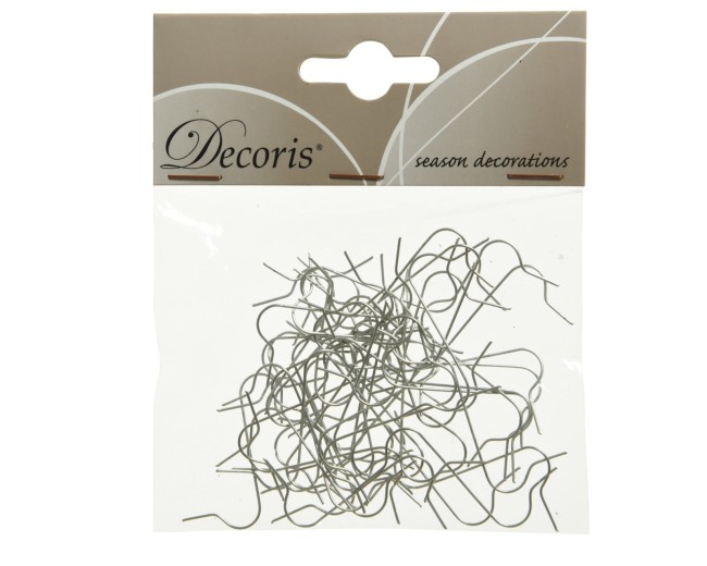 Attaches pour boules de Noël en fer — Lot de 50