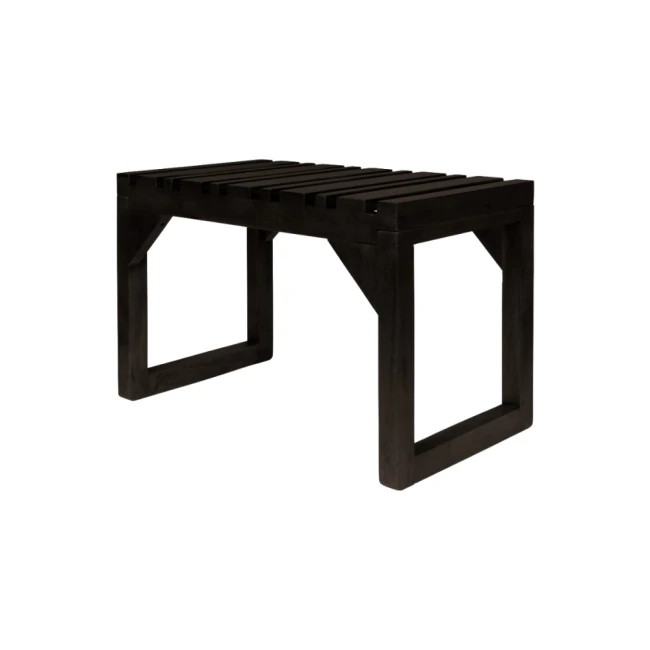 Banc Jakub noir — Dutchbone — Vue du produit 2 Banc Jakub noir — Dutchbone. Vue du produit 2.