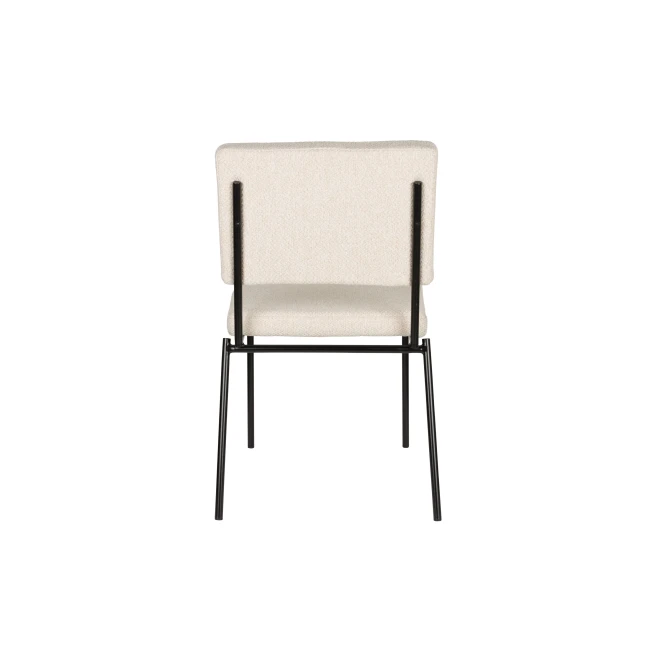 Lot de 2 chaises Fellow blanc cassé — Vue du produit 7 Lot de 2 chaises Fellow blanc cassé. Vue du produit 7.