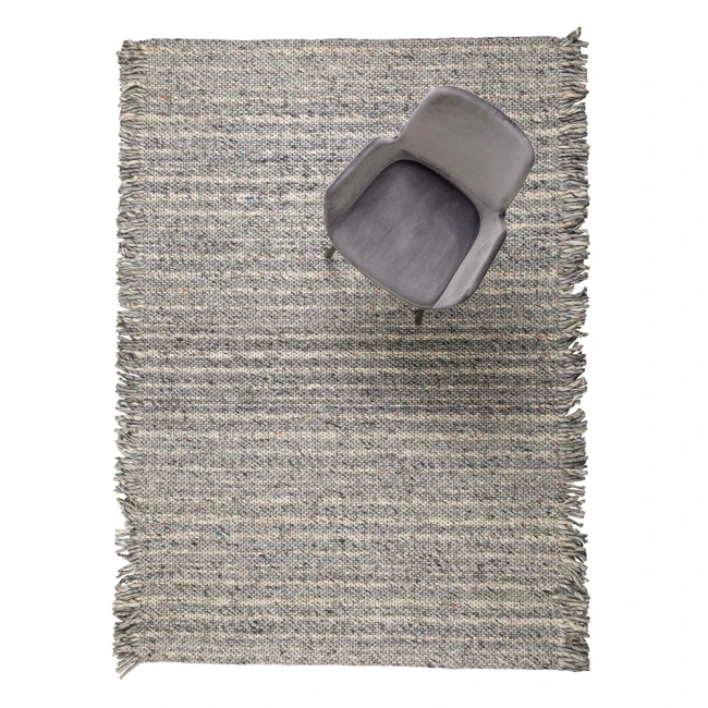 Tapis Frills 170x240 gris/bleu — Zuiver — Vue du produit 3 Tapis Frills 170x240 gris/bleu — Zuiver. Vue du produit 3.