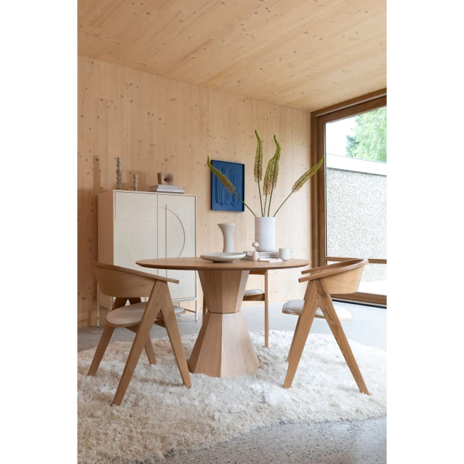 Table de repas Lotus naturel — Vue du produit 9 Table de repas Lotus naturel. Vue du produit 9.