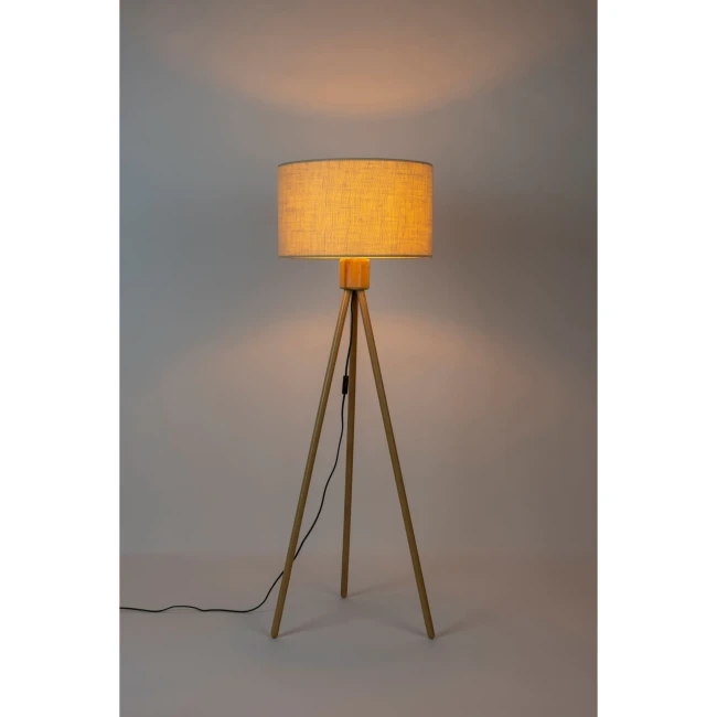 Lampadaire Fan bambou. Vue du produit 3.