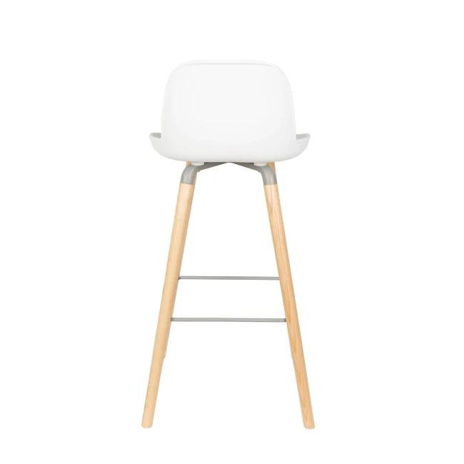 Lot de 2 tabourets de bar Albert Kuip 75 cm blanc — Zuiver. Vue du produit 5.