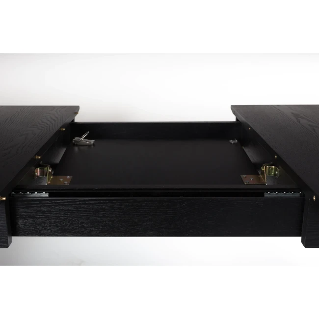 Table de repas Glimps 120/162x80 noir — Vue du produit 12 Table de repas Glimps 120/162x80 noir. Vue du produit 12.