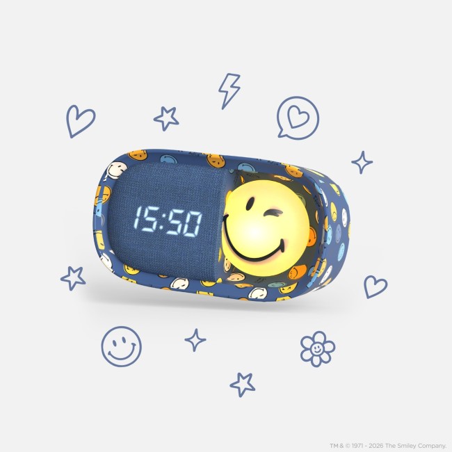 DREAMY CLOCK SMILEY WORLD® - Bleu — MOB