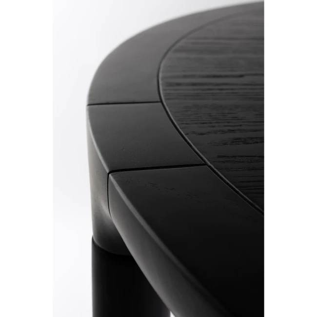 Table de repas ronde Storm noire — diamètre 128 cm — Vue du produit 4 Table de repas ronde Storm noire — diamètre 128 cm. Vue du produit 4.