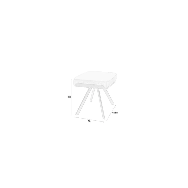 Tabouret Frie beige — Schéma des dimensions Tabouret Frie beige. Schéma des dimensions.