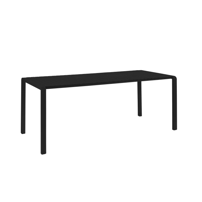 Table de jardin Vondel 214x97 noir — Zuiver — Vue du produit 3 Table de jardin Vondel 214x97 noir — Zuiver. Vue du produit 3.