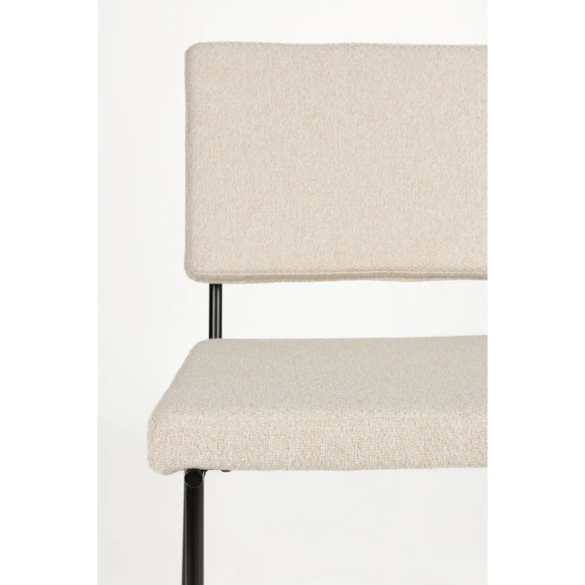 Lot de 2 chaises Fellow blanc cassé — Vue du produit 6 Lot de 2 chaises Fellow blanc cassé. Vue du produit 6.