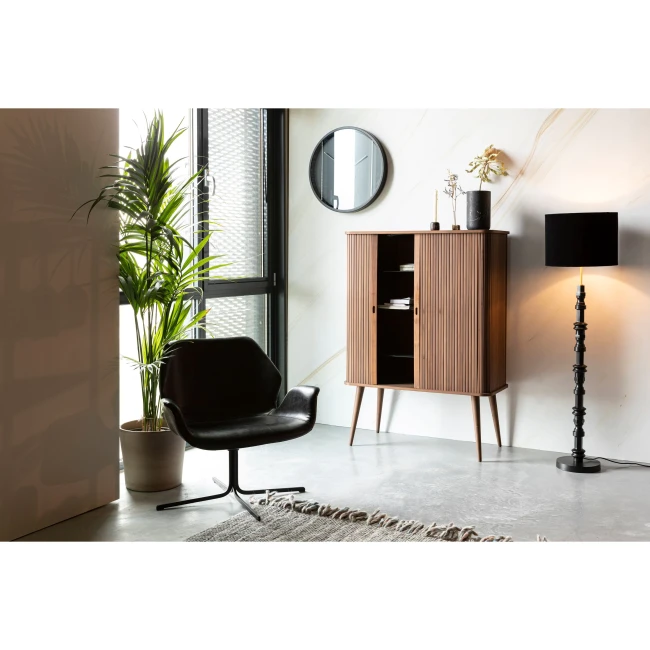 Fauteuil Nikki entièrement noir — Vue du produit 11 Fauteuil Nikki entièrement noir. Vue du produit 11.