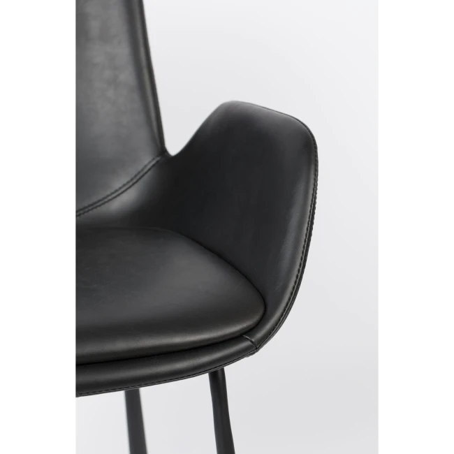 Lot de 2 chaises Brit LL noir avec accoudoirs — Vue du produit 9 Lot de 2 chaises Brit LL noir avec accoudoirs. Vue du produit 9.