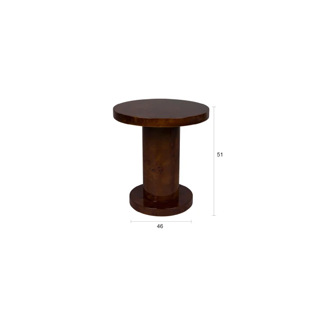 Table d’appoint Quinn noyer — Dutchbone — Schéma des dimensions Table d’appoint Quinn noyer — Dutchbone. Schéma des dimensions.
