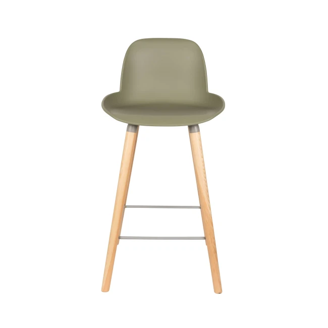 Lot de 2 tabourets de comptoir Albert Kuip 65 cm vert — Zuiver. Vue du produit 2.