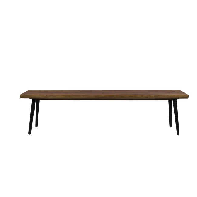 Banc Alagon 180 x 40 cm noyer — Dutchbone. Vue du produit 1.