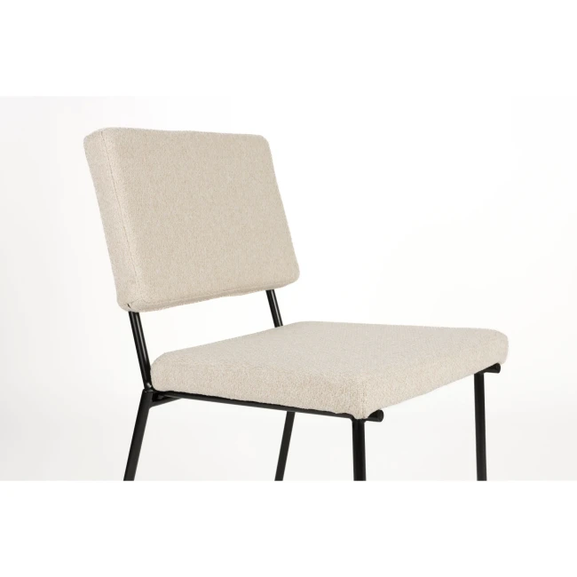 Lot de 2 chaises Fellow blanc cassé — Vue du produit 5 Lot de 2 chaises Fellow blanc cassé. Vue du produit 5.