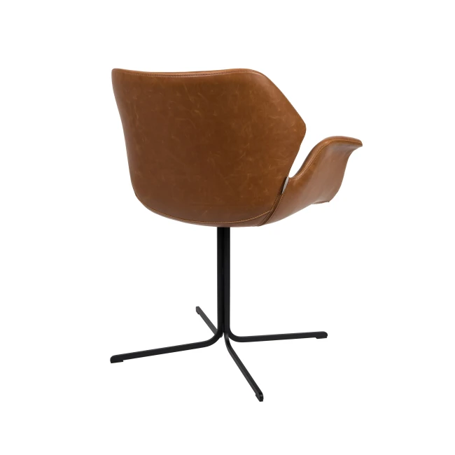 Lot de 2 chaises Nikki all brun avec accoudoirs — Zuiver. Vue du produit 4.