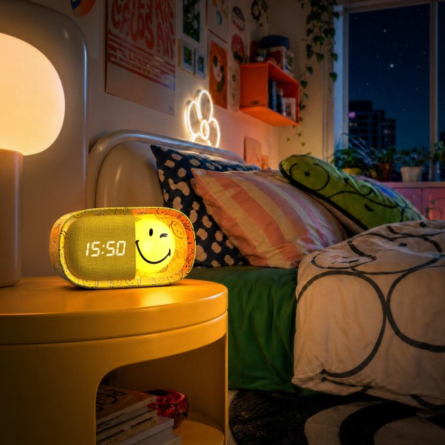 DREAMY CLOCK SMILEY WORLD® - Jaune — MOB