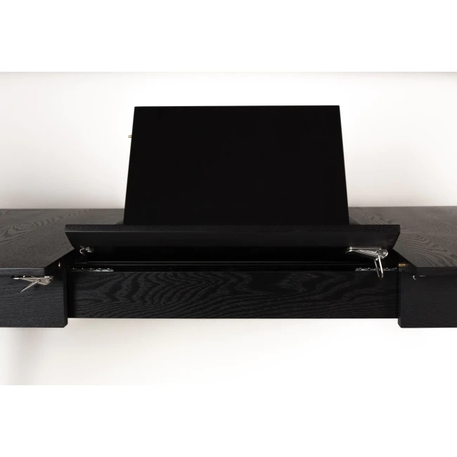 Table de repas Glimps 120/162x80 noir — Vue du produit 6 Table de repas Glimps 120/162x80 noir. Vue du produit 6.