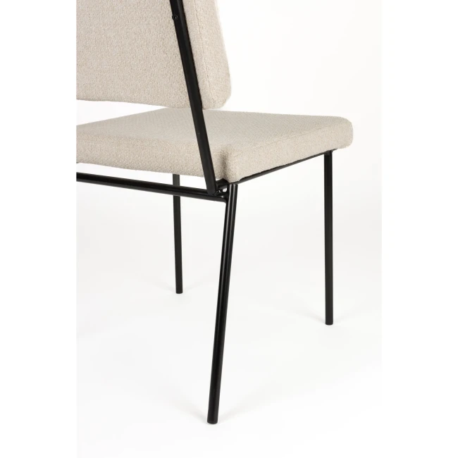 Lot de 2 chaises Fellow blanc cassé — Vue du produit 8 Lot de 2 chaises Fellow blanc cassé. Vue du produit 8.