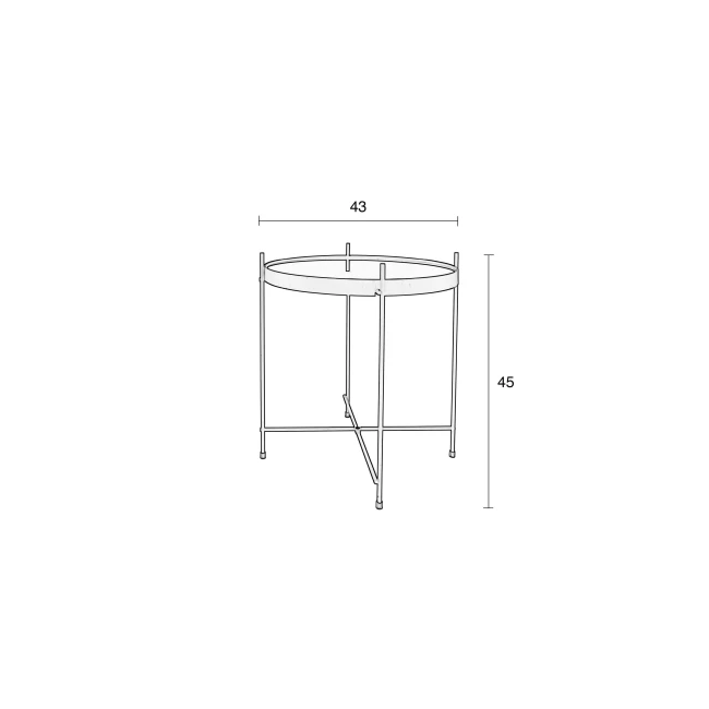 Table d’appoint Cupid S noir — Zuiver — Schéma des dimensions Table d’appoint Cupid S noir — Zuiver. Schéma des dimensions.