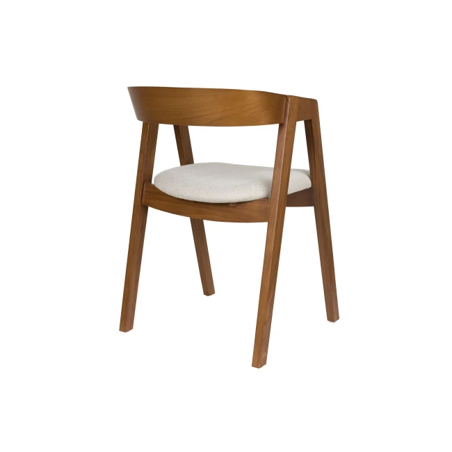 Lot de 2 chaises Mads noyer avec accoudoirs — Vue du produit 5 Lot de 2 chaises Mads noyer avec accoudoirs. Vue du produit 5.