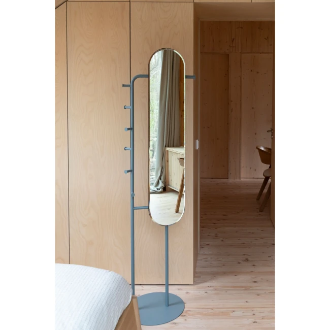 Miroir Vero bleu — Vue du produit 2 Miroir Vero bleu. Vue du produit 2.