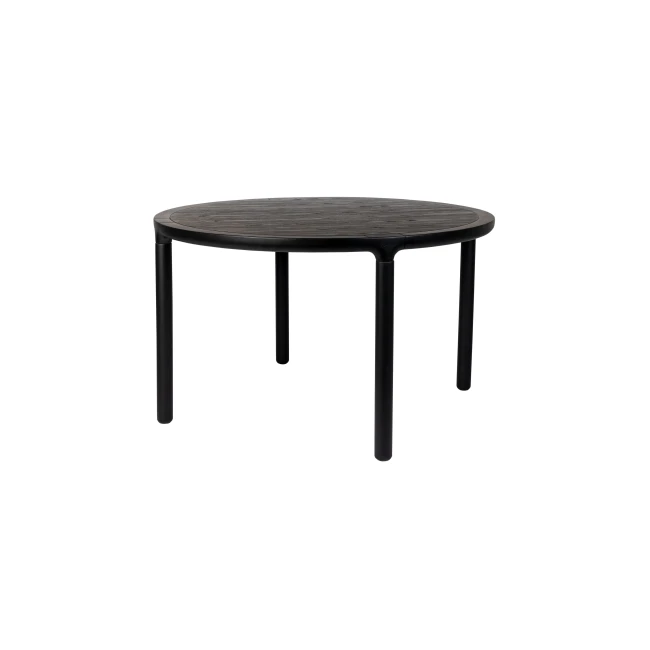 Table de repas ronde Storm noire — diamètre 128 cm — Vue du produit 1 Table de repas ronde Storm noire — diamètre 128 cm. Vue du produit 1.