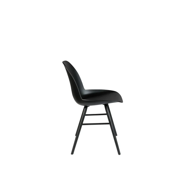 Lot de 2 chaises Albert Kuip entièrement noir — Vue du produit 4 Lot de 2 chaises Albert Kuip entièrement noir. Vue du produit 4.