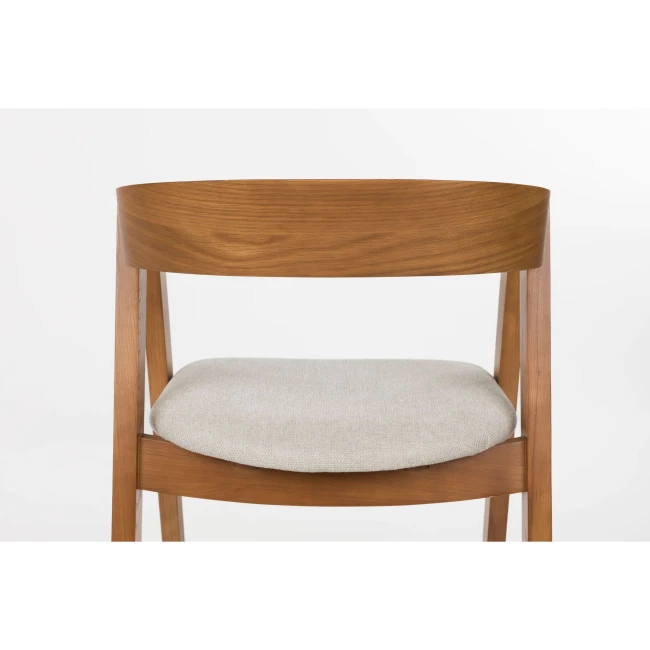 Lot de 2 chaises Mads noyer avec accoudoirs — Vue du produit 10 Lot de 2 chaises Mads noyer avec accoudoirs. Vue du produit 10.