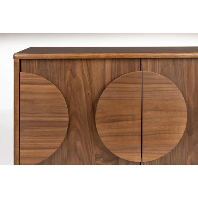 Buffet Groove 2 portes noyer — Vue du produit 5 Buffet Groove 2 portes noyer. Vue du produit 5.