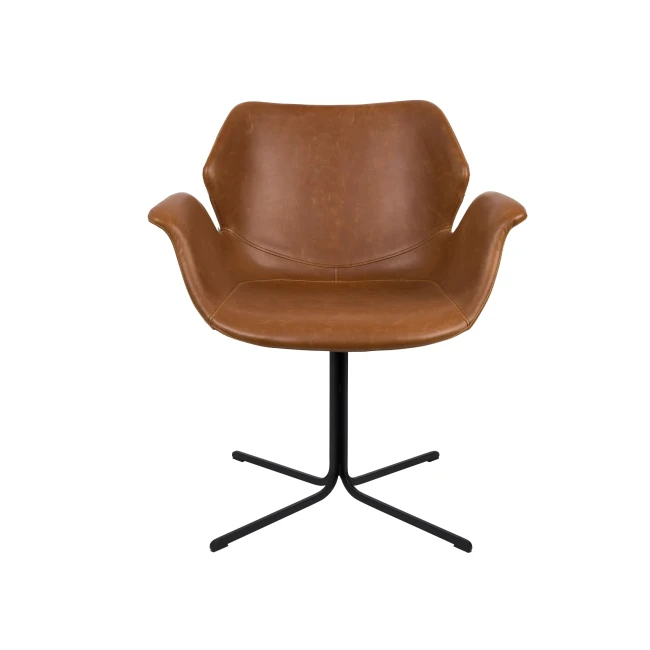 Lot de 2 chaises Nikki all brun avec accoudoirs — Zuiver. Vue du produit 2.