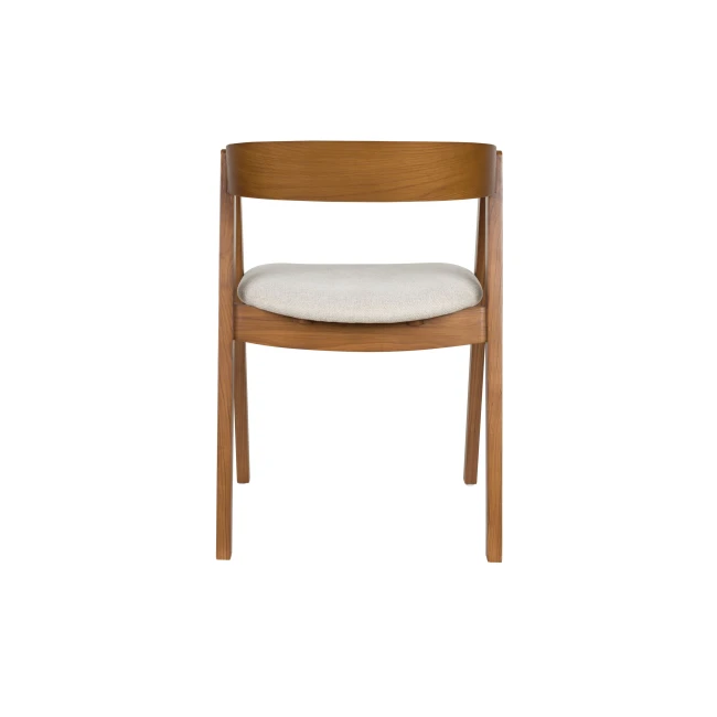 Lot de 2 chaises Mads noyer avec accoudoirs — Vue du produit 6 Lot de 2 chaises Mads noyer avec accoudoirs. Vue du produit 6.