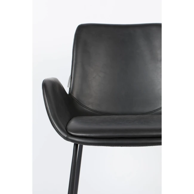 Lot de 2 chaises Brit LL noir avec accoudoirs — Vue du produit 7 Lot de 2 chaises Brit LL noir avec accoudoirs. Vue du produit 7.