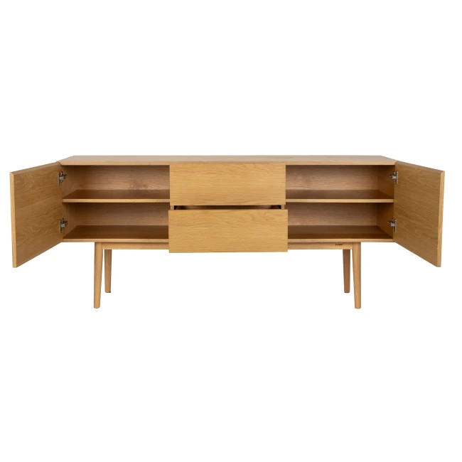 Buffet High On bois 2 tiroirs, 2 portes — Vue du produit 3 Buffet High On bois 2 tiroirs, 2 portes. Vue du produit 3.