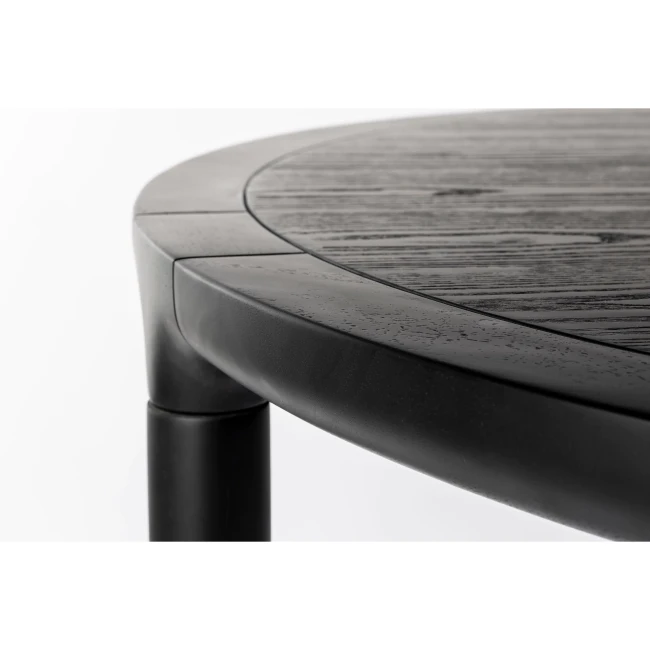 Table de repas ronde Storm noire — diamètre 128 cm — Vue du produit 5 Table de repas ronde Storm noire — diamètre 128 cm. Vue du produit 5.