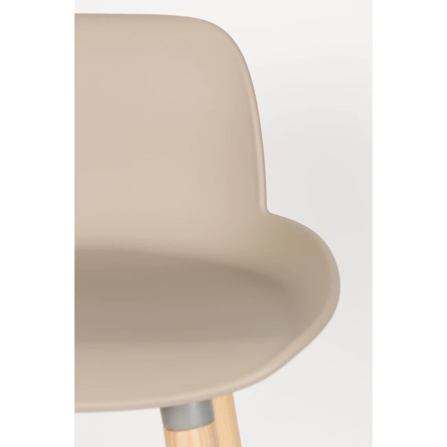 Lot de 2 tabourets de bar Albert Kuip 75 cm taupe — Zuiver. Vue du produit 6.