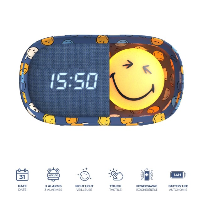 DREAMY CLOCK SMILEY WORLD® - Bleu — MOB