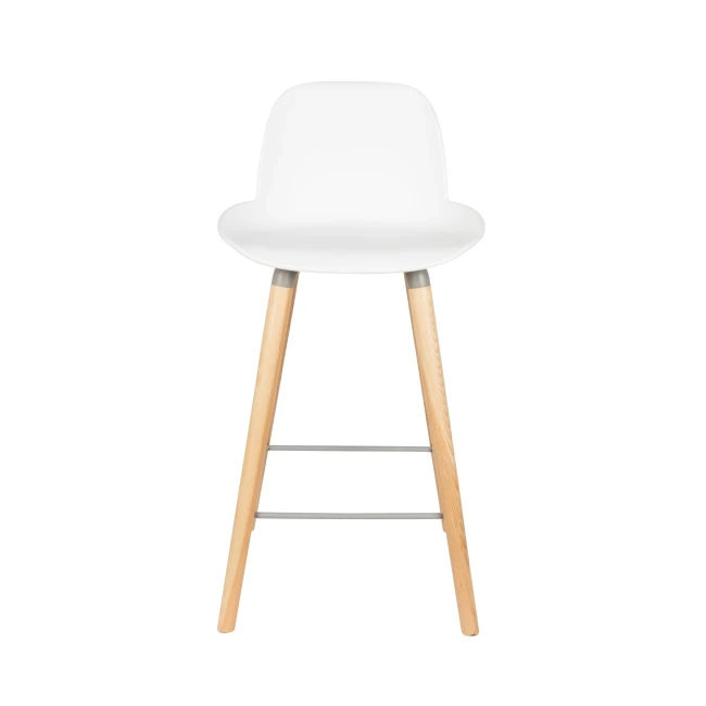 Lot de 2 tabourets de comptoir Albert Kuip 65 cm blanc — Zuiver — Vue du produit 2 Lot de 2 tabourets de comptoir Albert Kuip 65 cm blanc — Zuiver. Vue du produit 2.