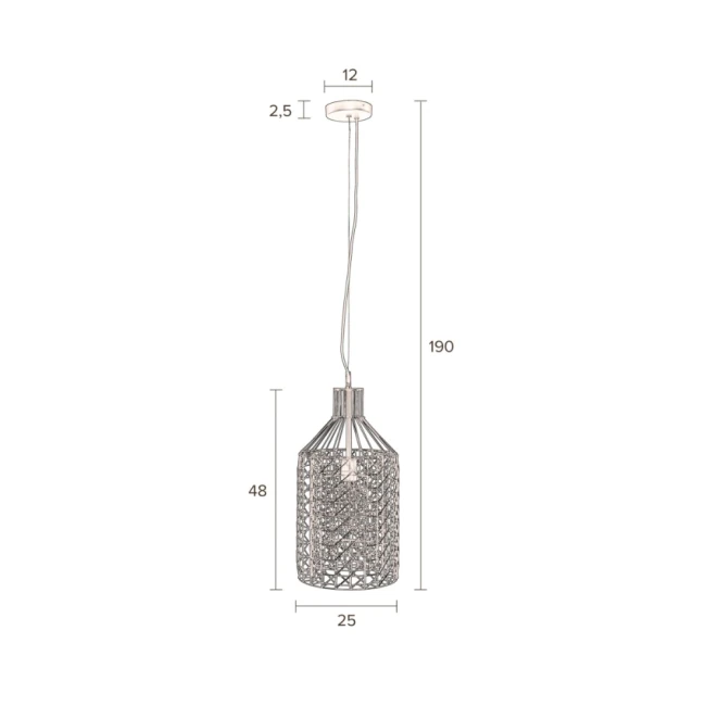 Suspension Jim Tall — Dutchbone — Vue du produit 6 Suspension Jim Tall — Dutchbone. Vue du produit 6.