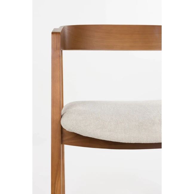 Lot de 2 chaises Mads noyer avec accoudoirs — Vue du produit 7 Lot de 2 chaises Mads noyer avec accoudoirs. Vue du produit 7.